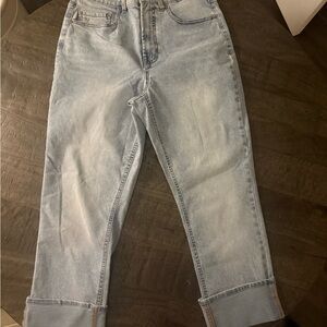 Frye Women's Light Blue Cuffed Jeans